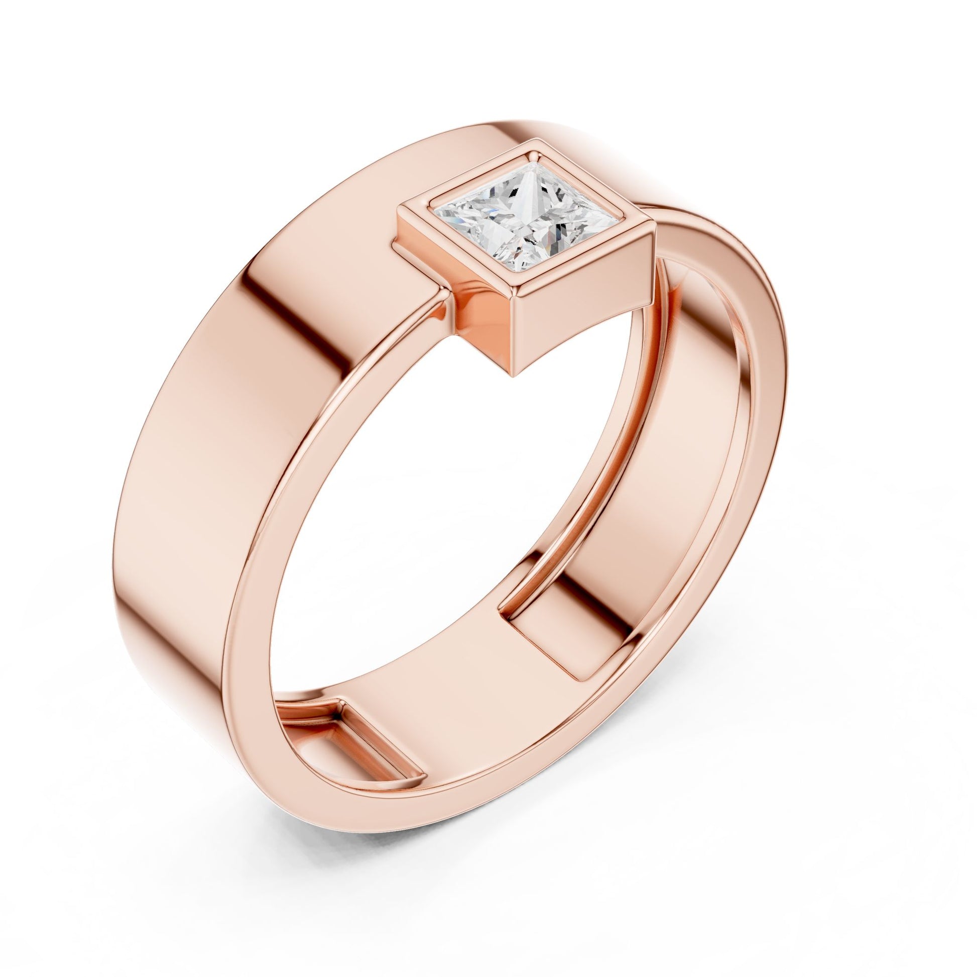Men's Princess Lab Grown Diamond Ring