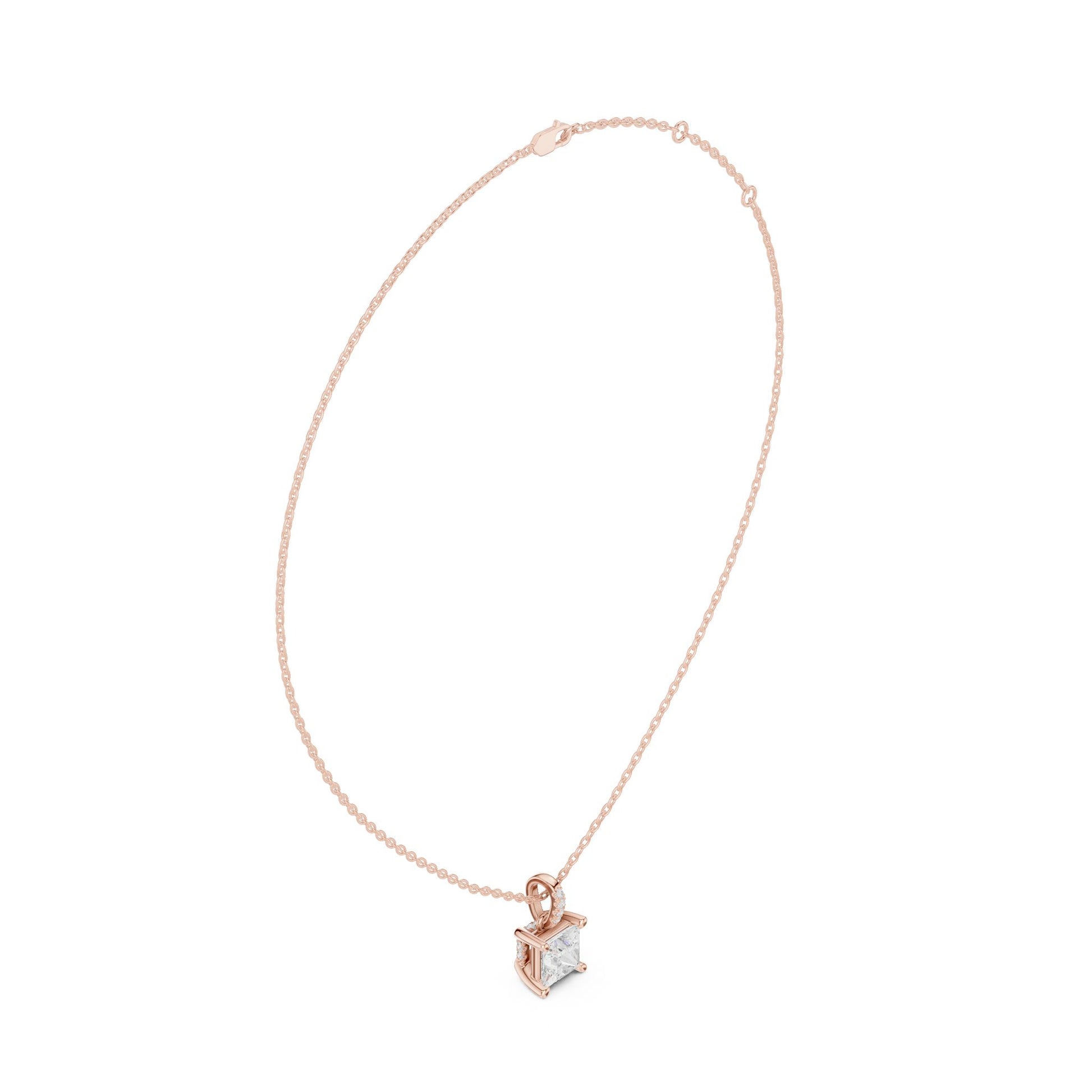 Princess Lab Grown Diamond Pendant