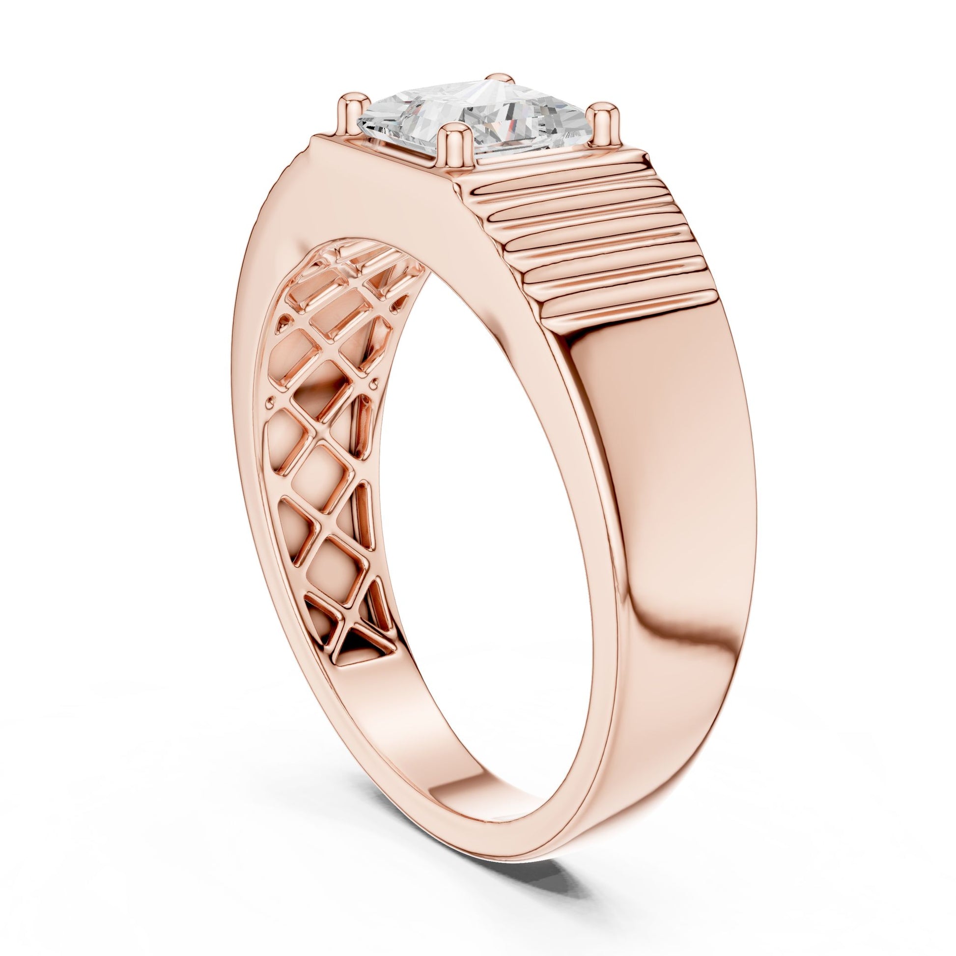 Men's Princess Lab Grown Diamond Ring