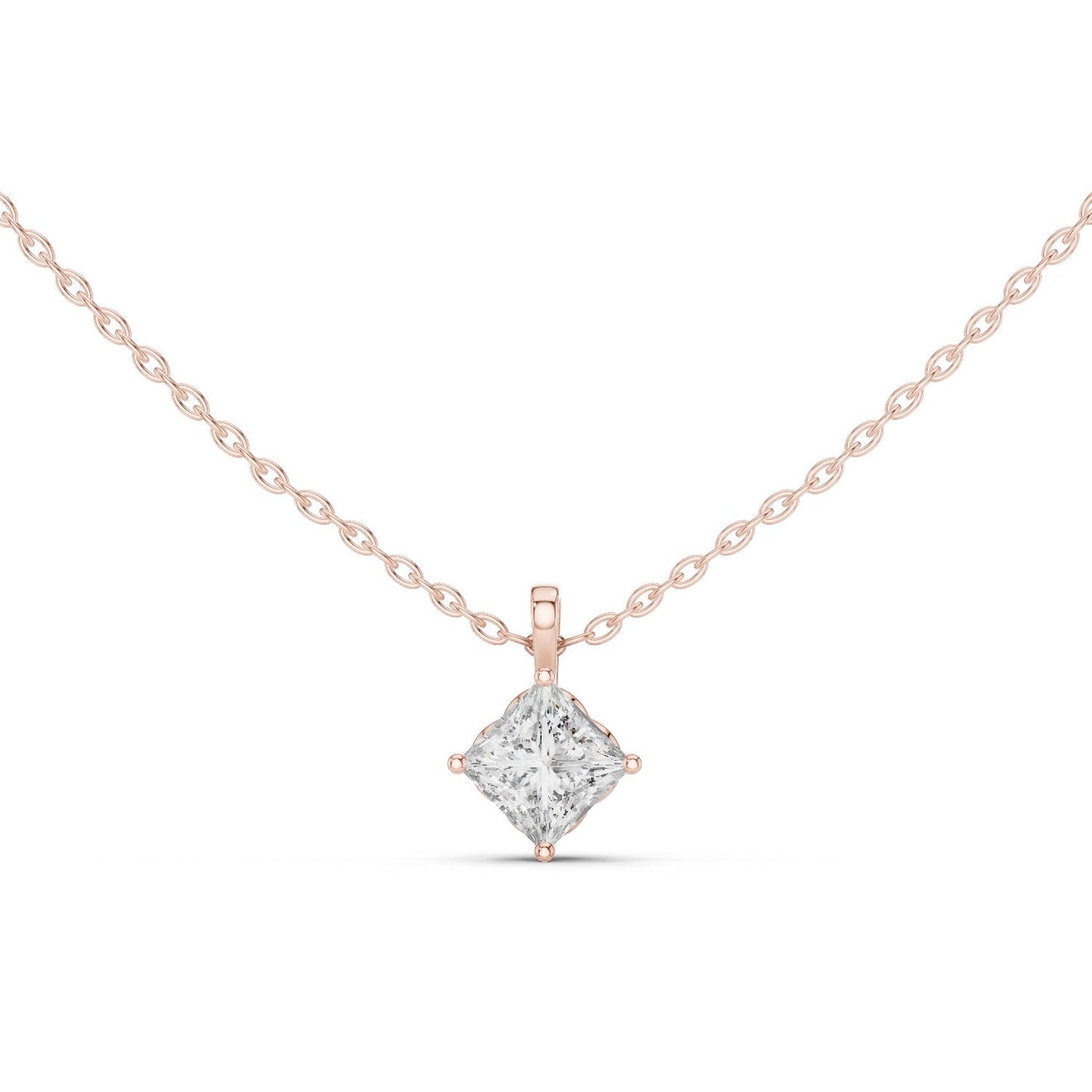 Princess Lab Grown Diamond Pendant
