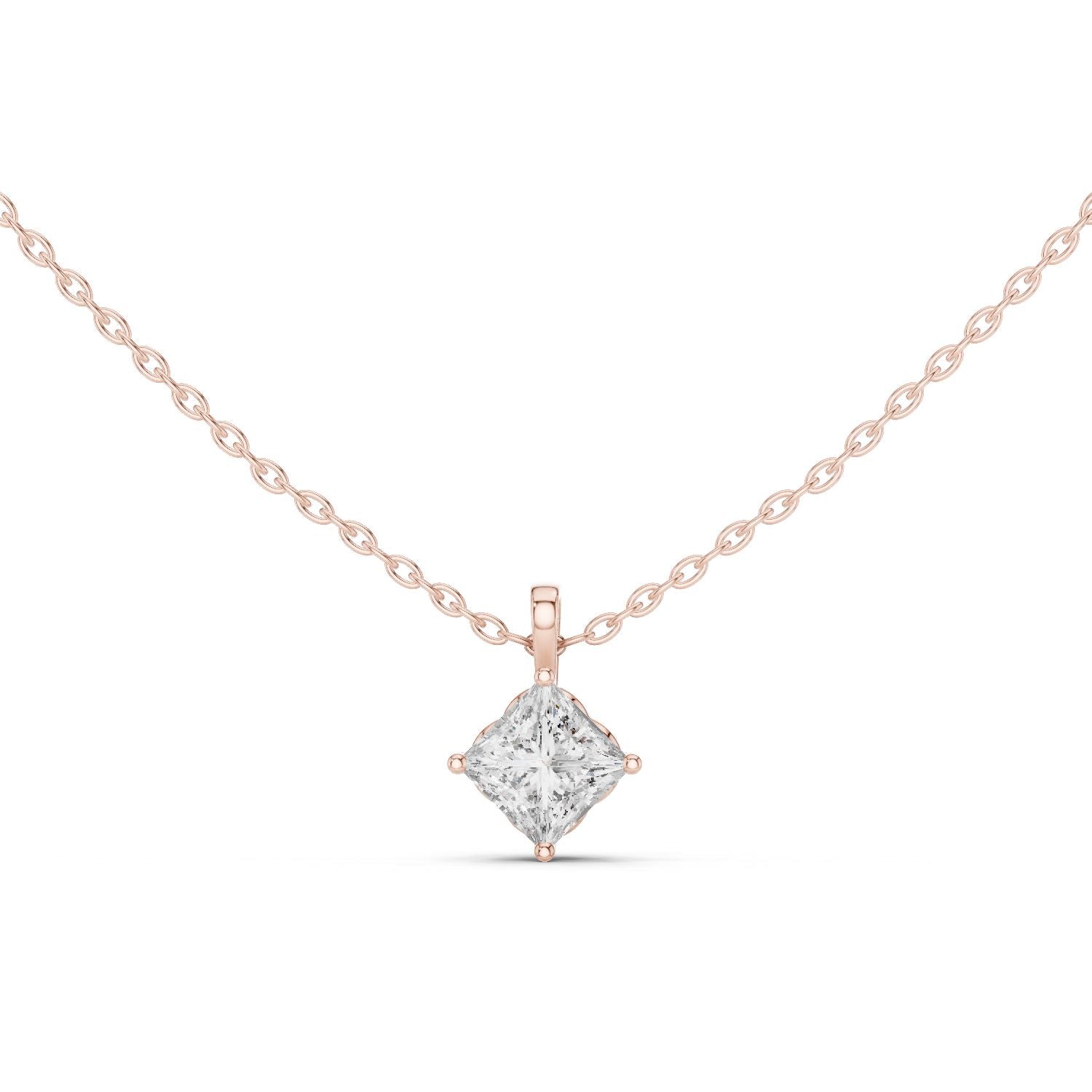 Princess Lab Grown Diamond Pendant