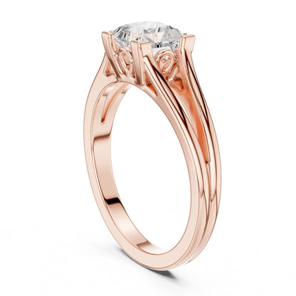 Princess Lab Grown Diamond Solitaire Engagement Ring