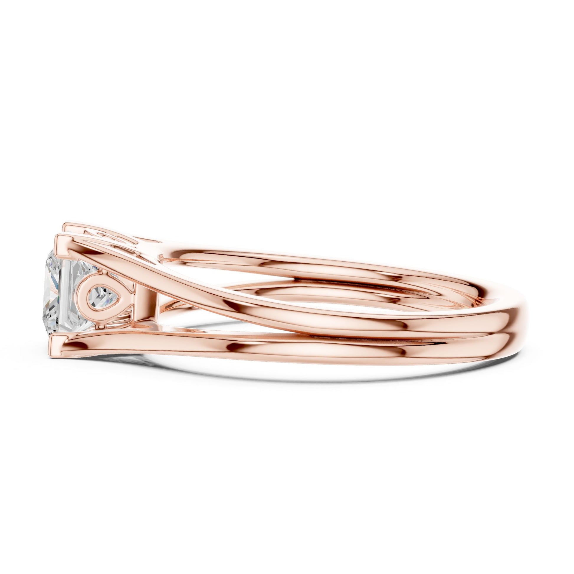 Princess Lab Grown Diamond Solitaire Engagement Ring