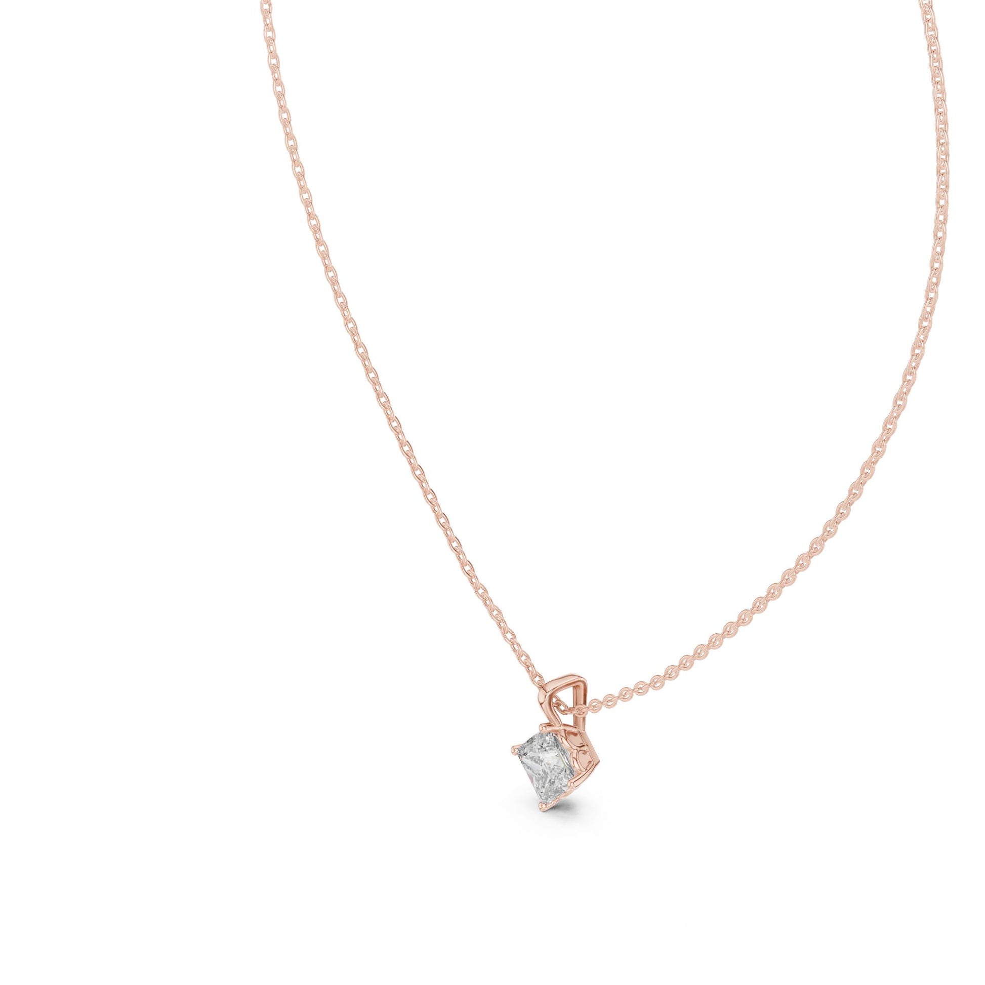 Princess Lab Grown Diamond Pendant