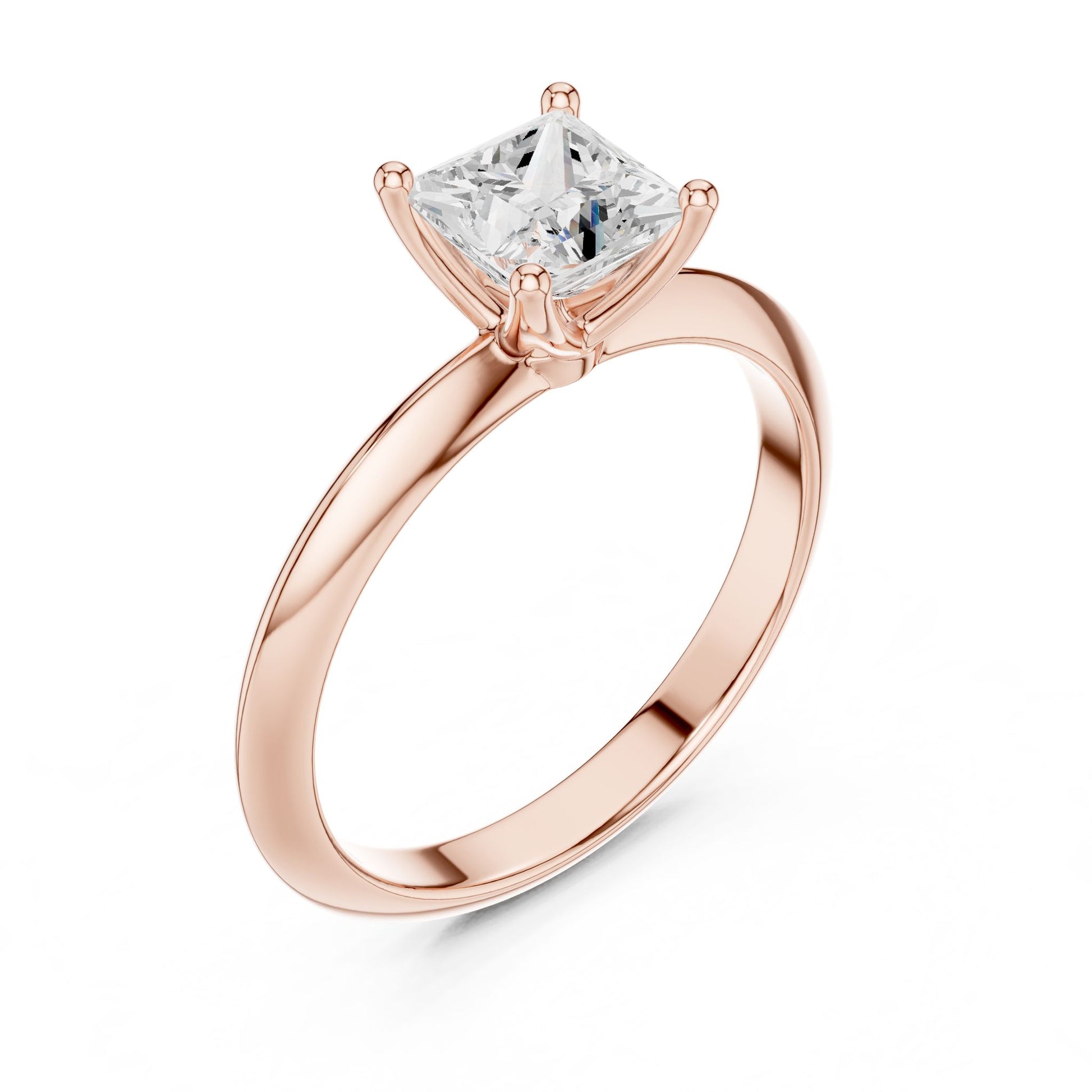 Princess Lab Grown Diamond Solitaire Engagement Ring