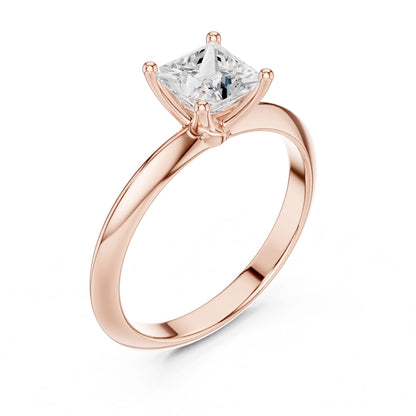 Princess Lab Grown Diamond Solitaire Engagement Ring