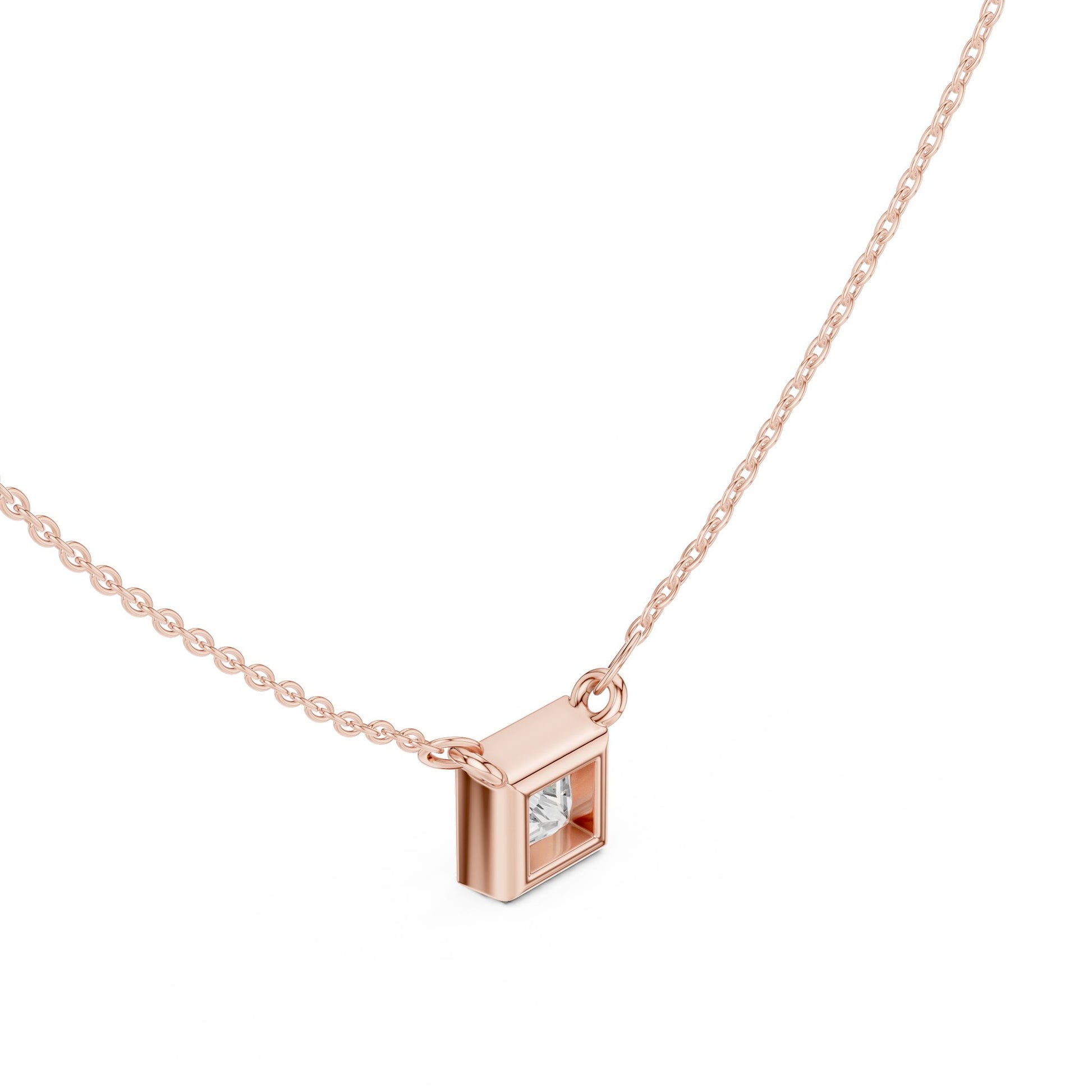 Princess Lab Grown Diamond Pendant