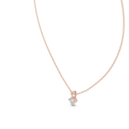 Princess Lab Grown Diamond Pendant