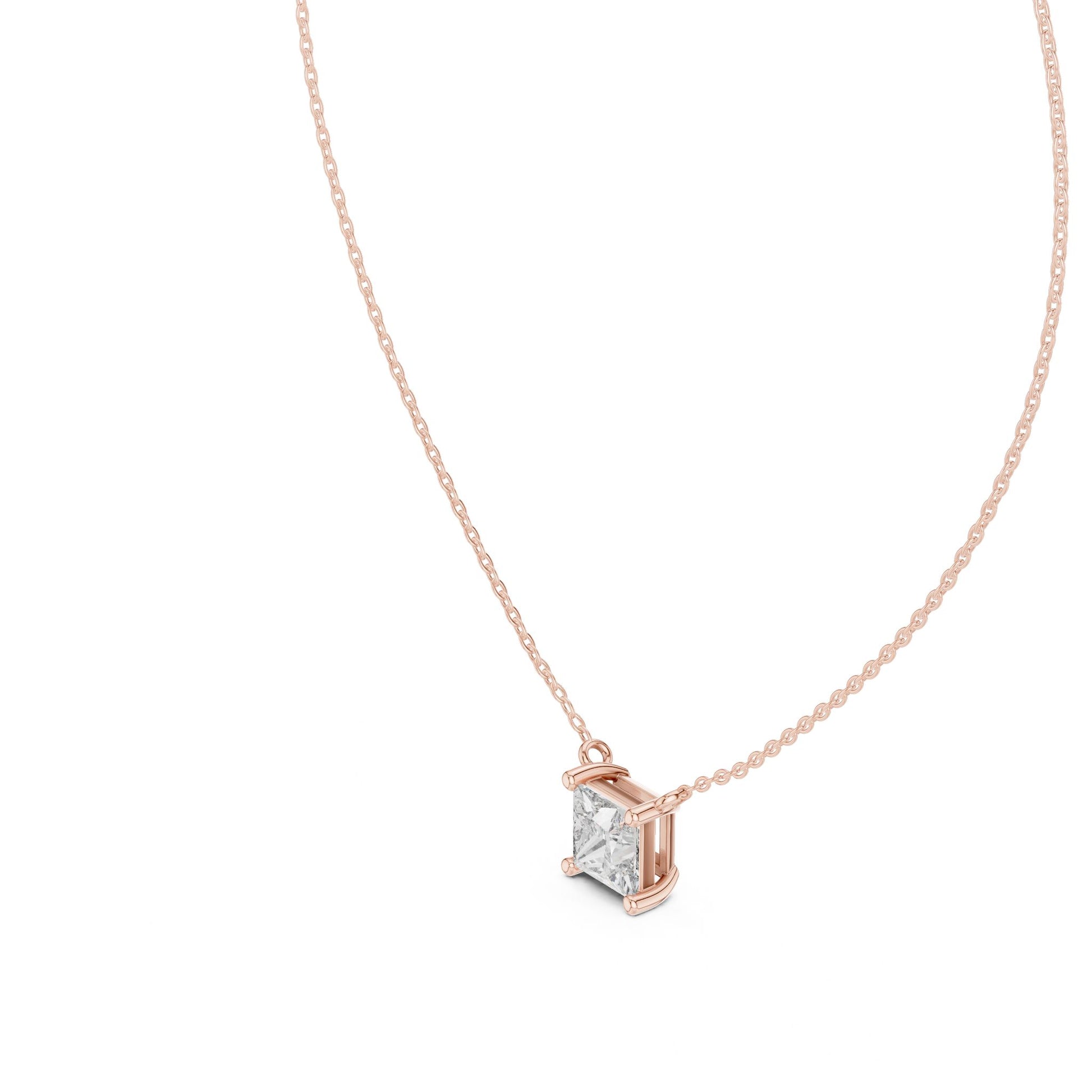 Princess Lab Grown Diamond Pendant