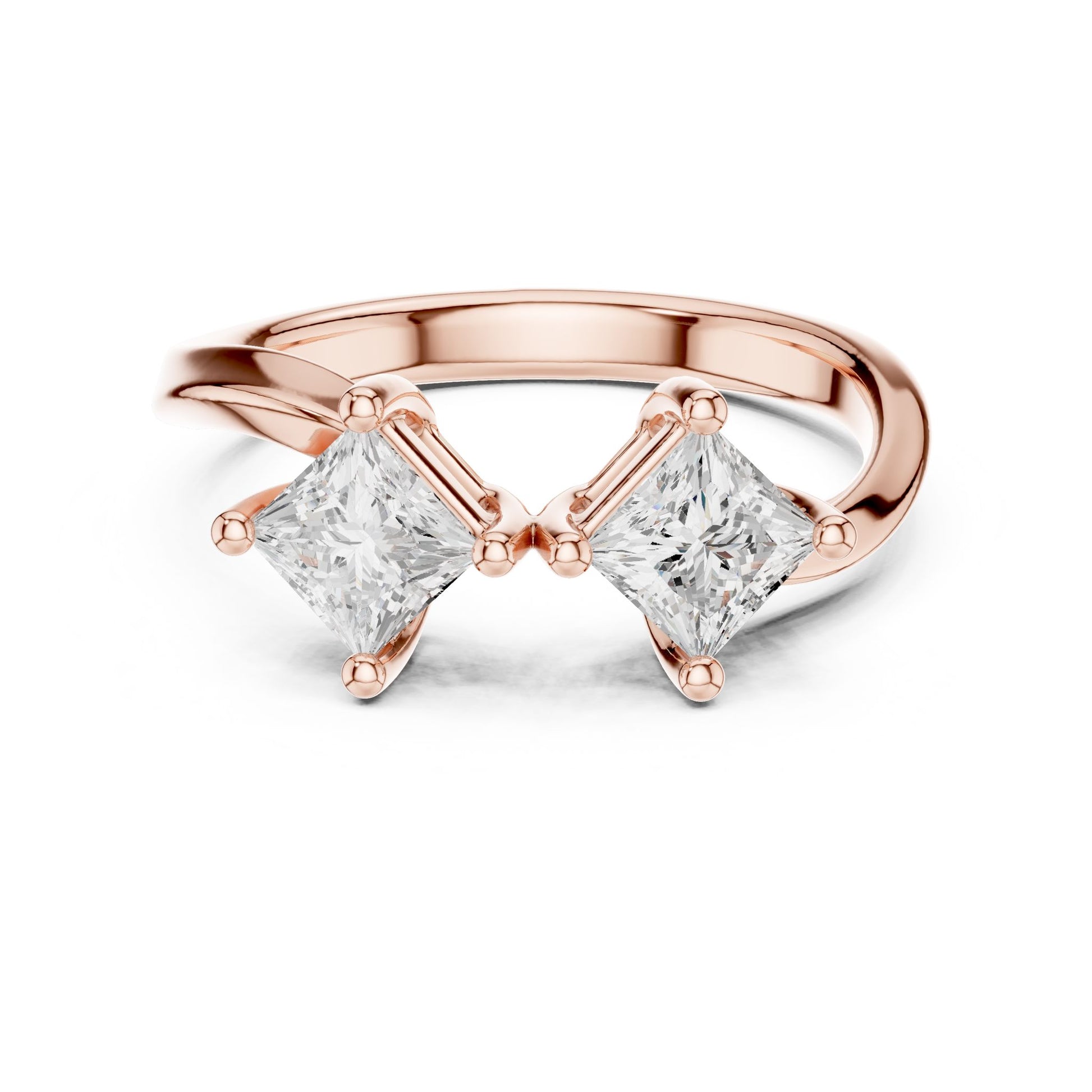 Princess Lab Grown Diamond Solitaire Engagement Ring