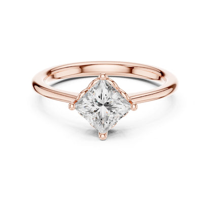 Princess Lab Grown Diamond Solitaire Engagement Ring