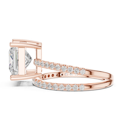 Princess Lab Grown Diamond Solitaire Engagement Ring