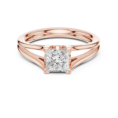 Princess Lab Grown Diamond Solitaire Engagement Ring