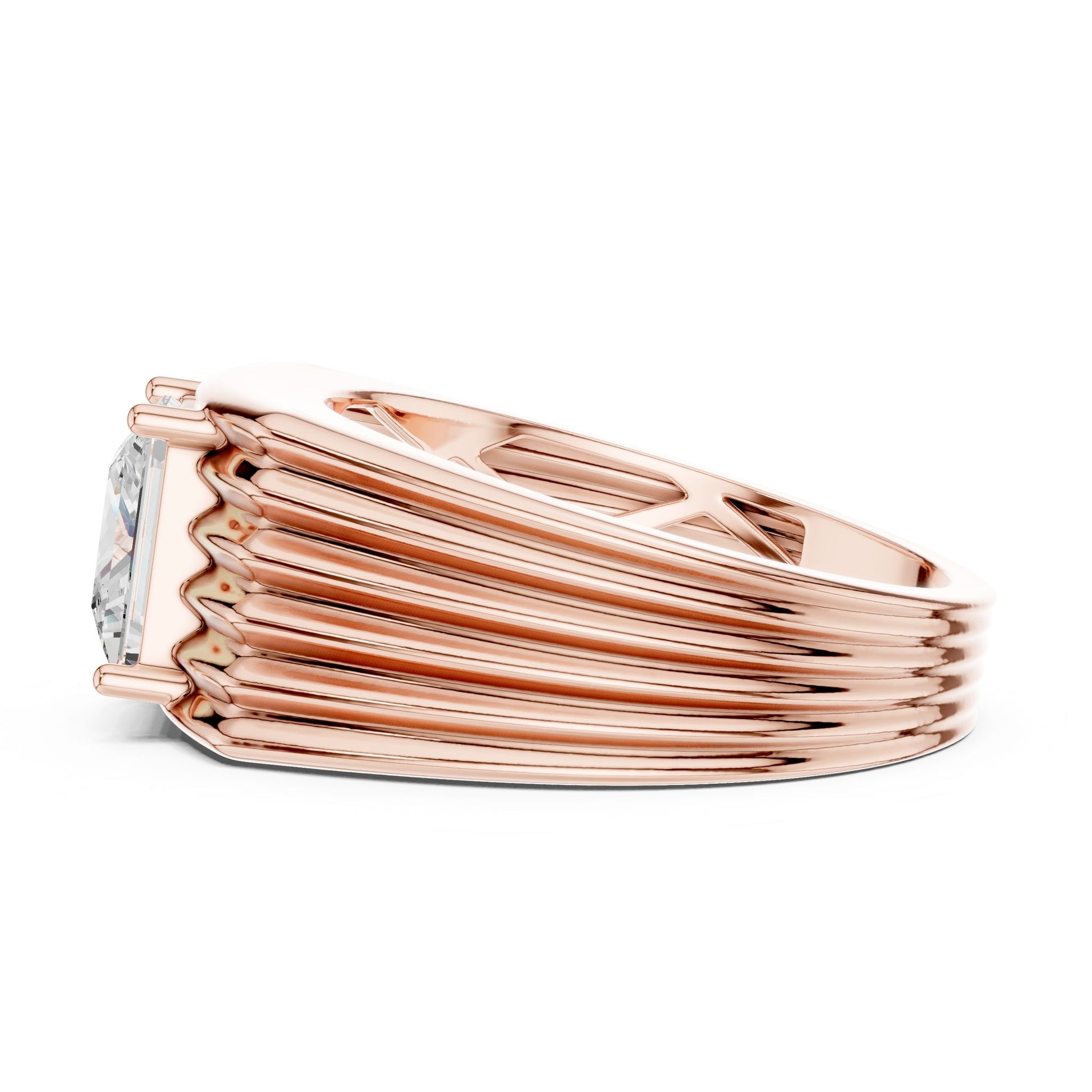 Men's Princess Lab Grown Diamond Ring