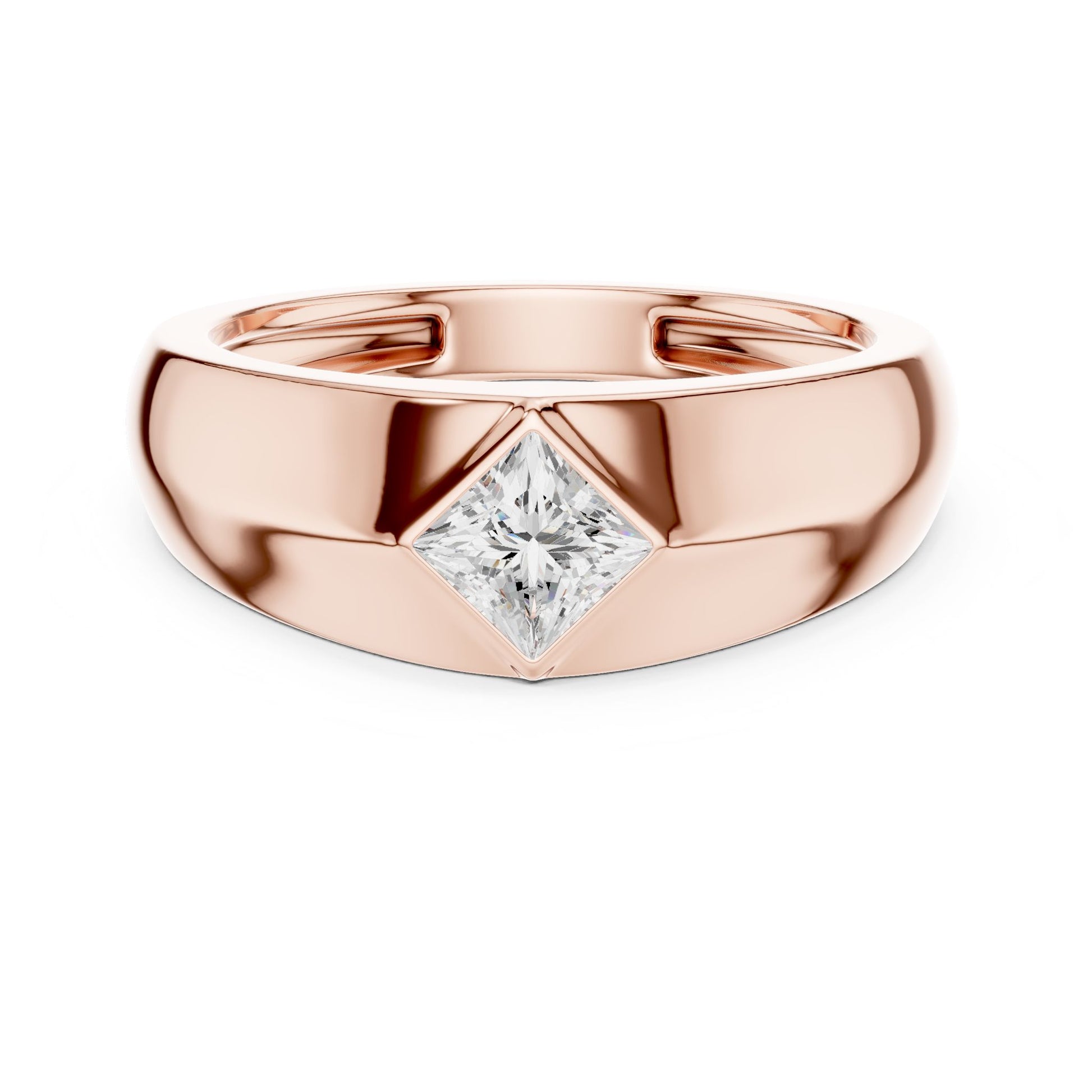 Men's Princess Lab Grown Diamond Ring