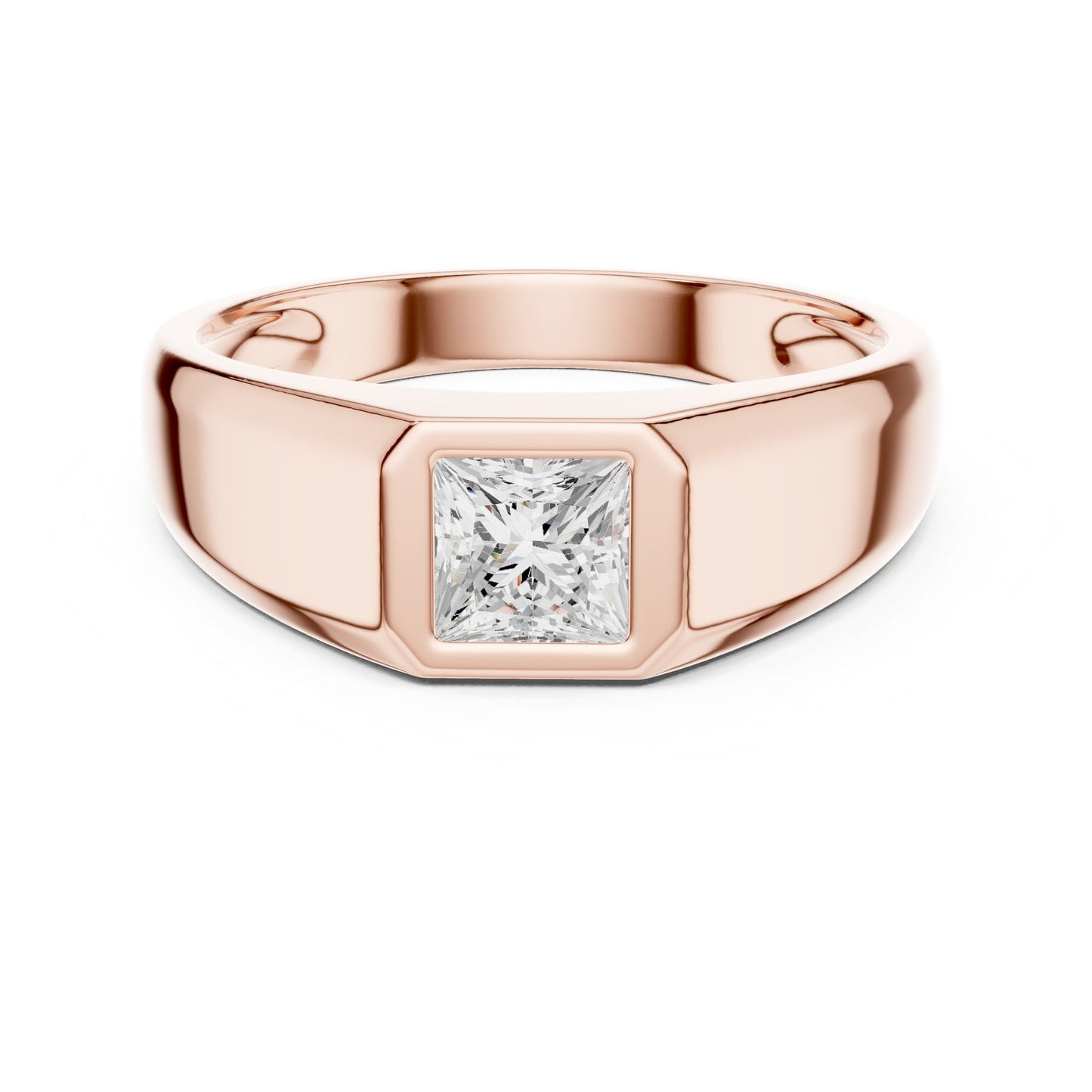 Men's Princess Lab Grown Diamond Ring