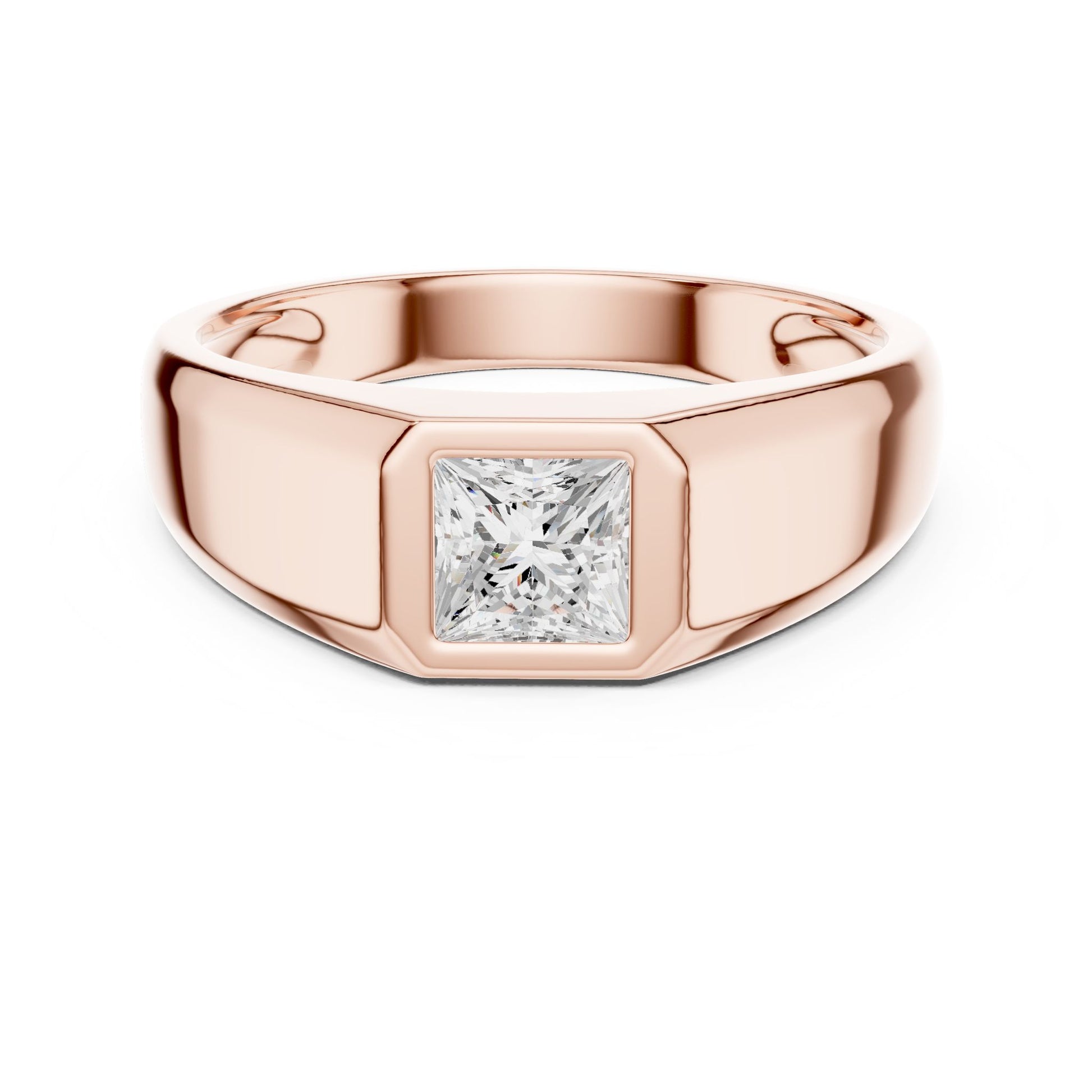 Men's Princess Lab Grown Diamond Ring