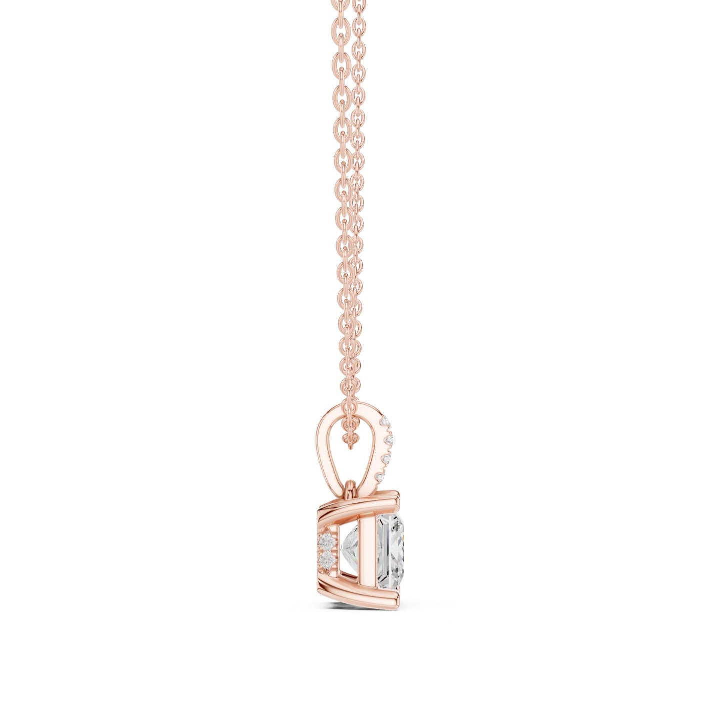 Princess Lab Grown Diamond Pendant