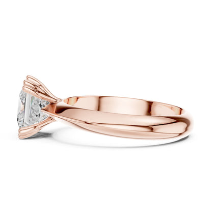 Princess Lab Grown Diamond Solitaire Engagement Ring