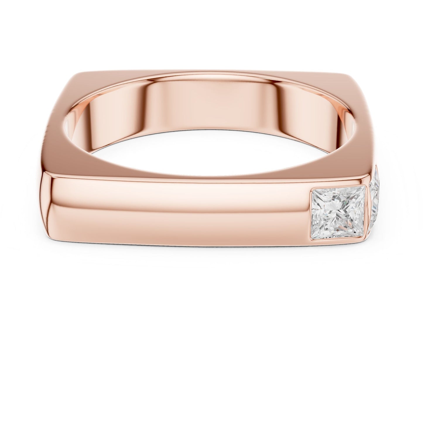 Men's Princess Lab Grown Diamond Ring