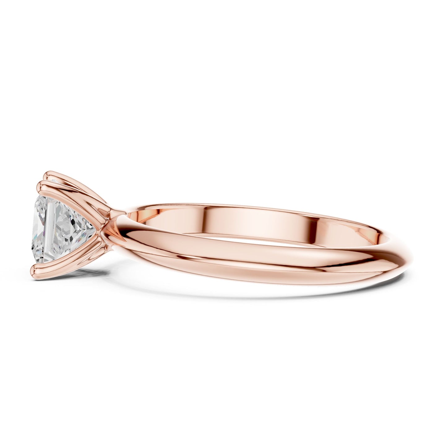 Princess Lab Grown Diamond Solitaire Engagement Ring