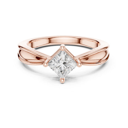 Princess Lab Grown Diamond Solitaire Engagement Ring