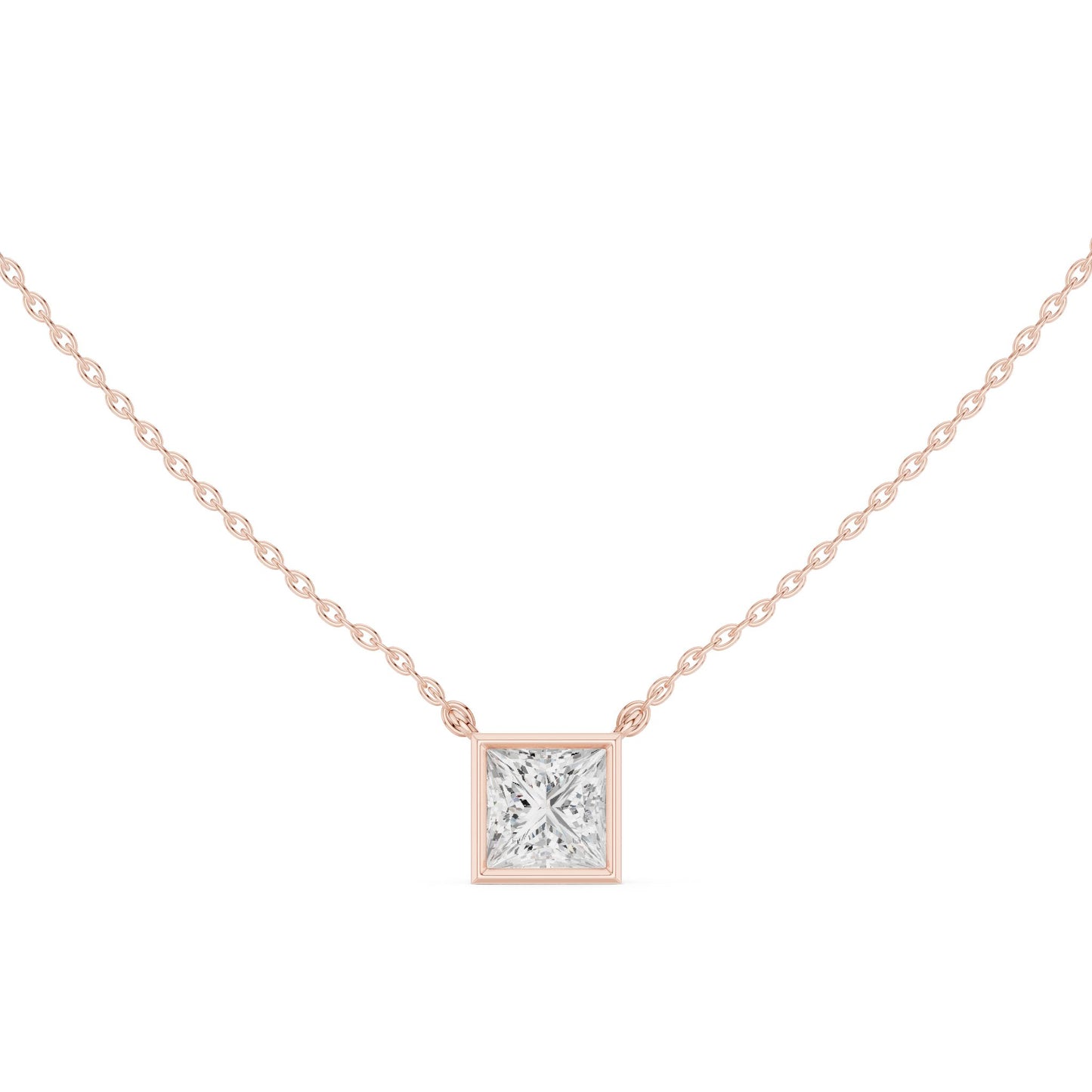 Princess Lab Grown Diamond Pendant