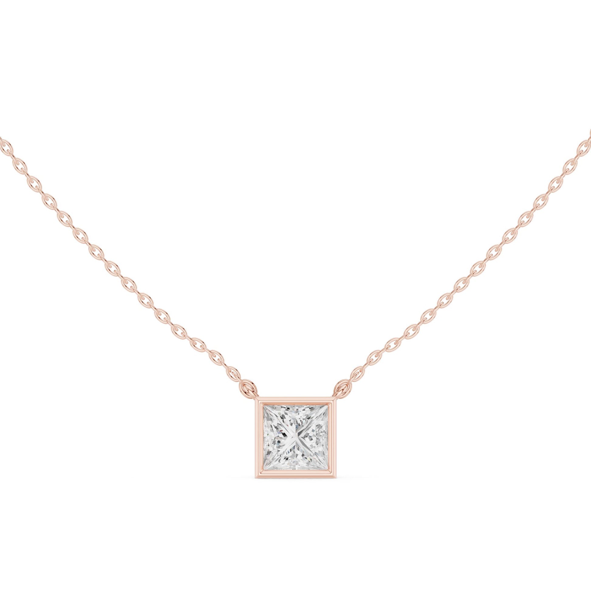 Princess Lab Grown Diamond Pendant