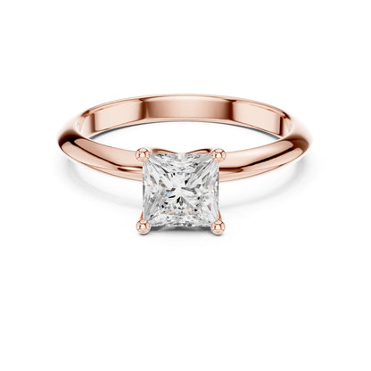 Princess Lab Grown Diamond Solitaire Engagement Ring