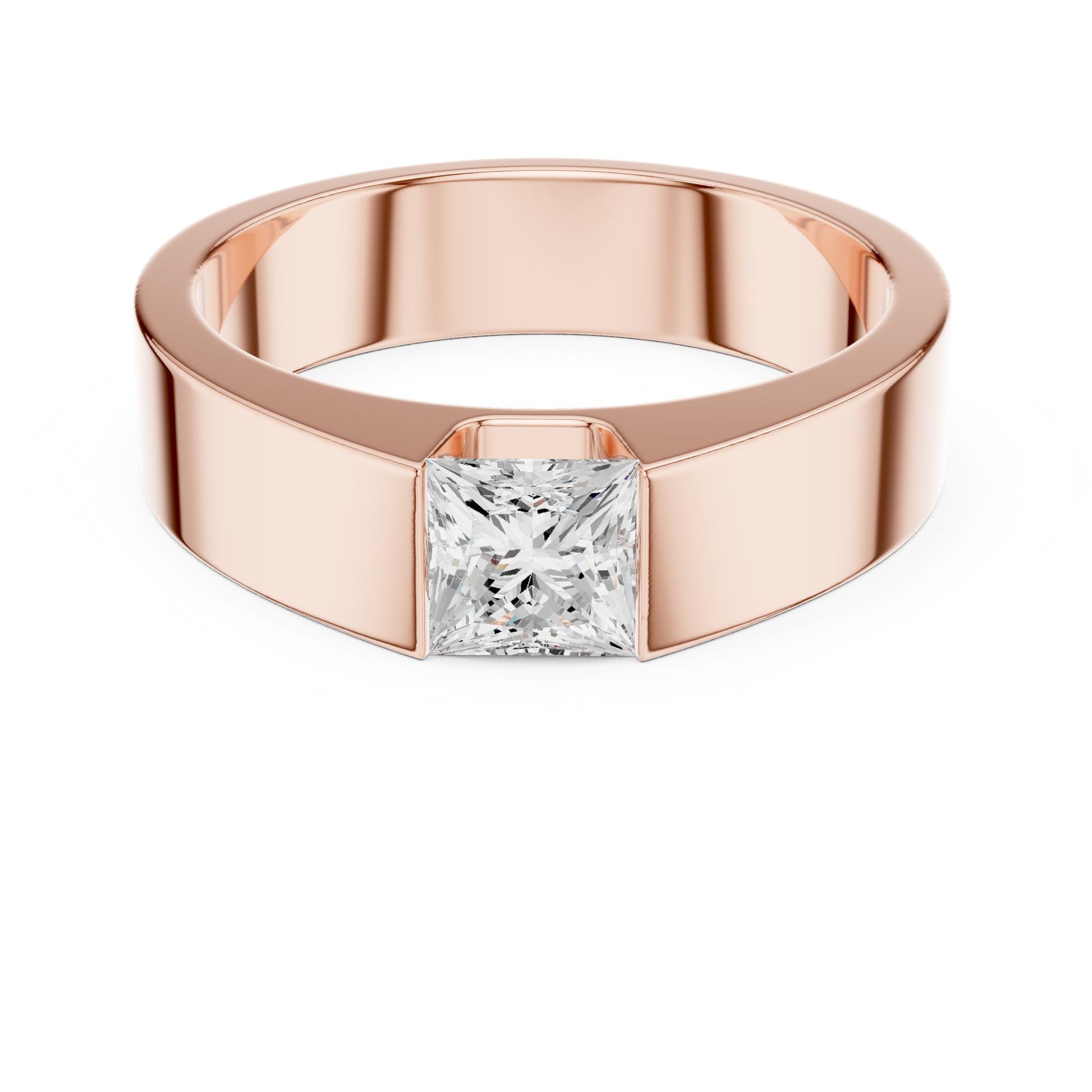 Men's Princess Lab Grown Diamond Ring