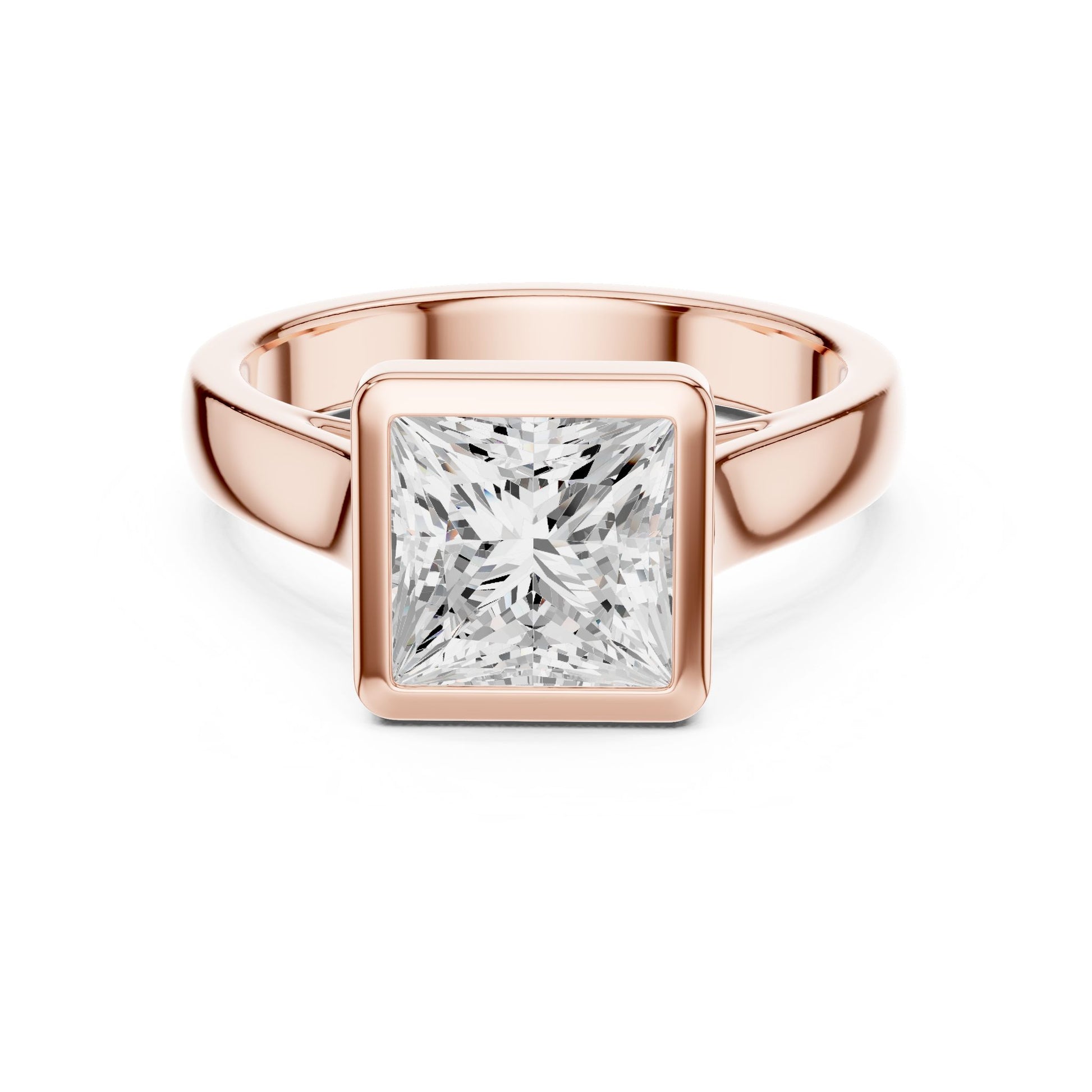 Princess Lab Grown Diamond Solitaire Engagement Ring