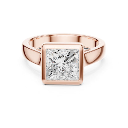 Princess Lab Grown Diamond Solitaire Engagement Ring