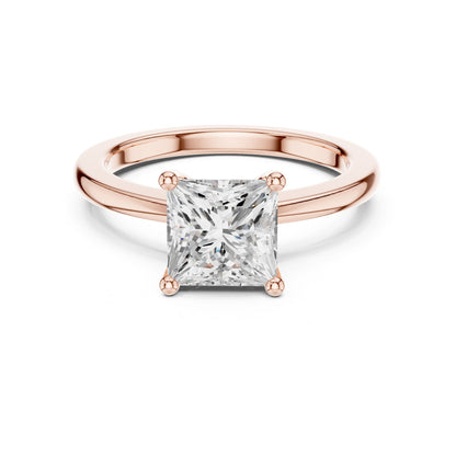 Princess Lab Grown Diamond Solitaire Engagement Ring