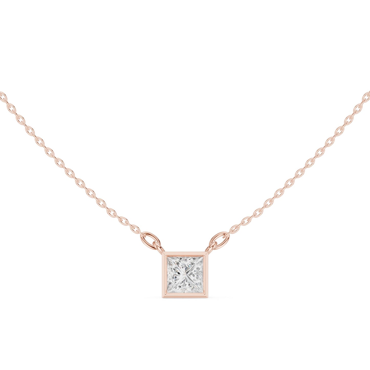 Princess Lab Grown Diamond Pendant