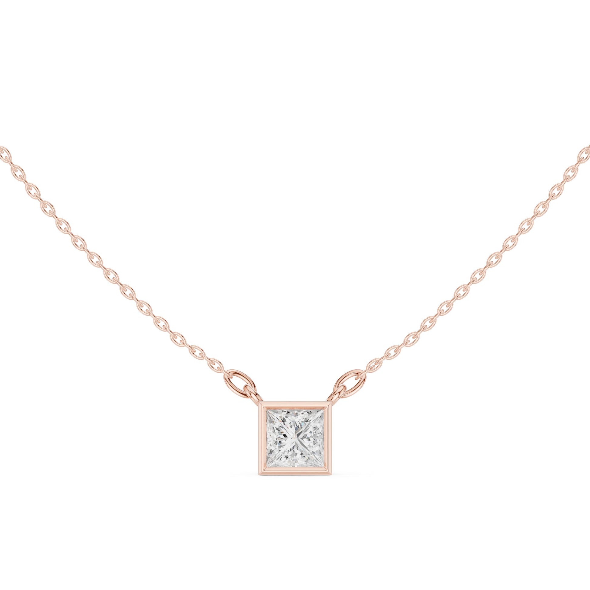 Princess Lab Grown Diamond Pendant