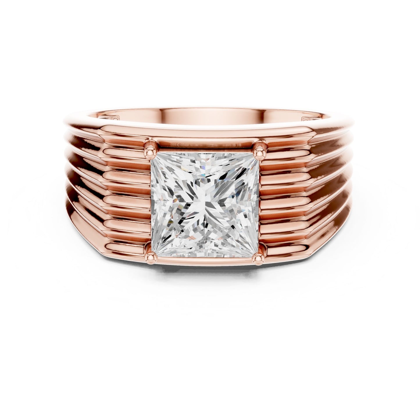 Men's Princess Lab Grown Diamond Ring