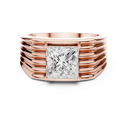 Men's Princess Lab Grown Diamond Ring