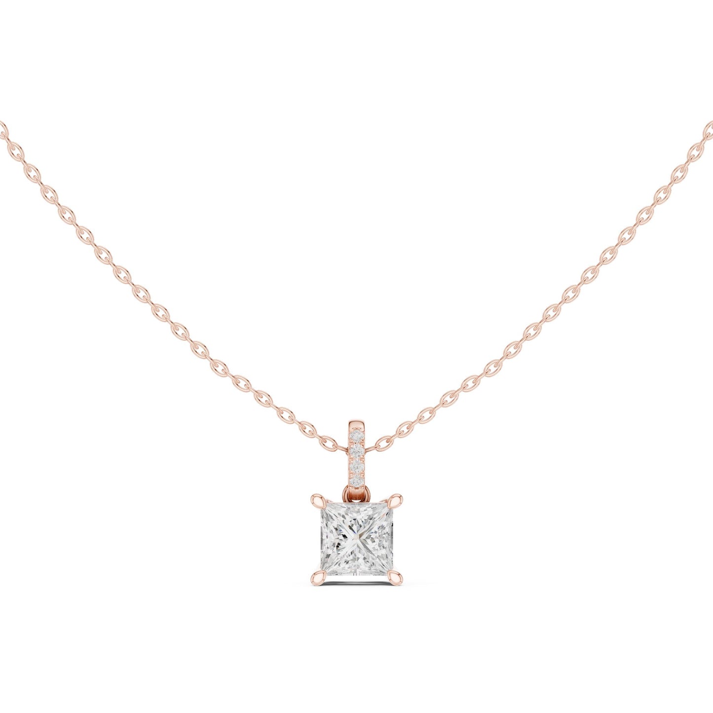 Princess Lab Grown Diamond Pendant