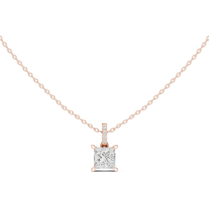 Princess Lab Grown Diamond Pendant