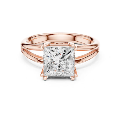 Princess Lab Grown Diamond Solitaire Engagement Ring