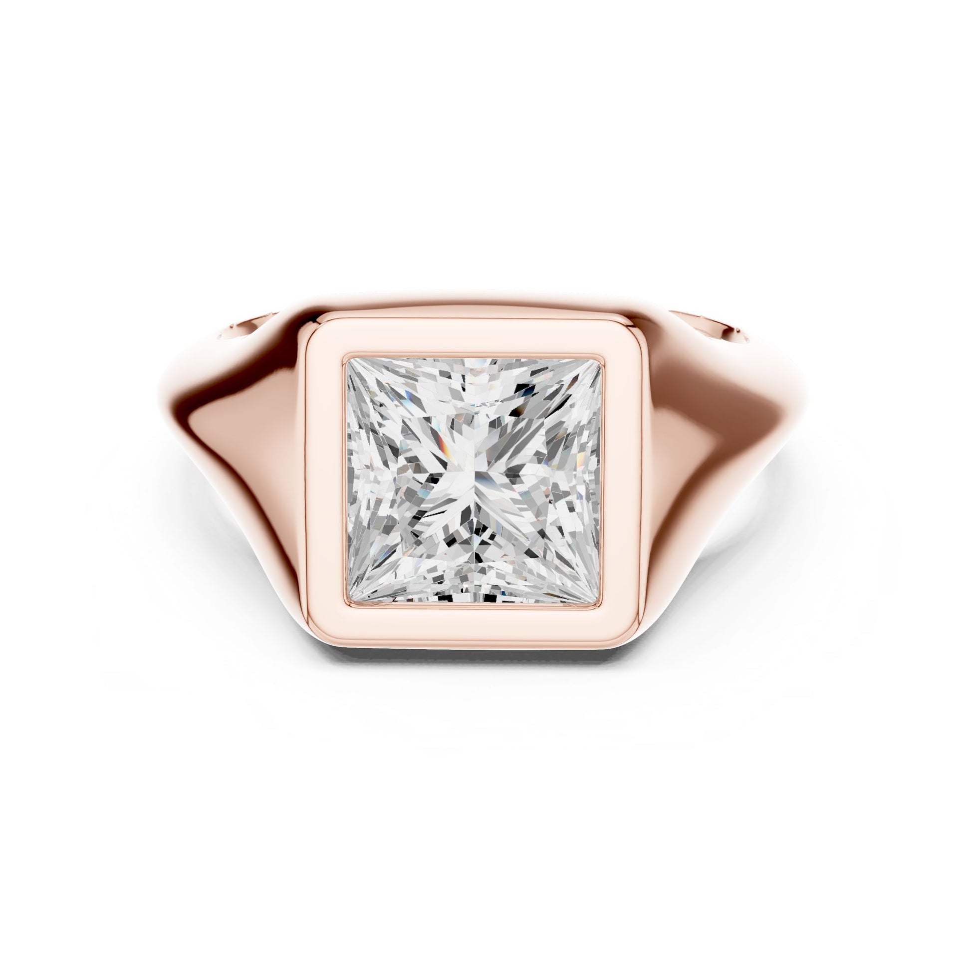 Princess Lab Grown Diamond Solitaire Engagement Ring