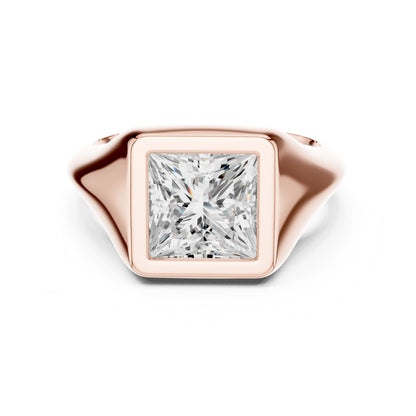 Princess Lab Grown Diamond Solitaire Engagement Ring