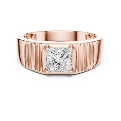 Men's Princess Lab Grown Diamond Ring
