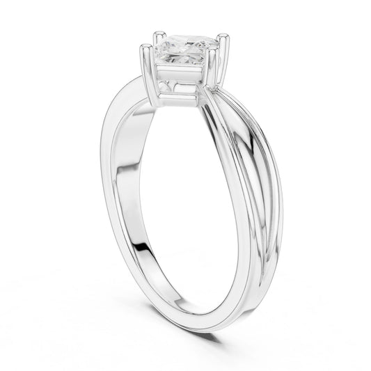 Princess Lab Grown Diamond Solitaire Engagement Ring