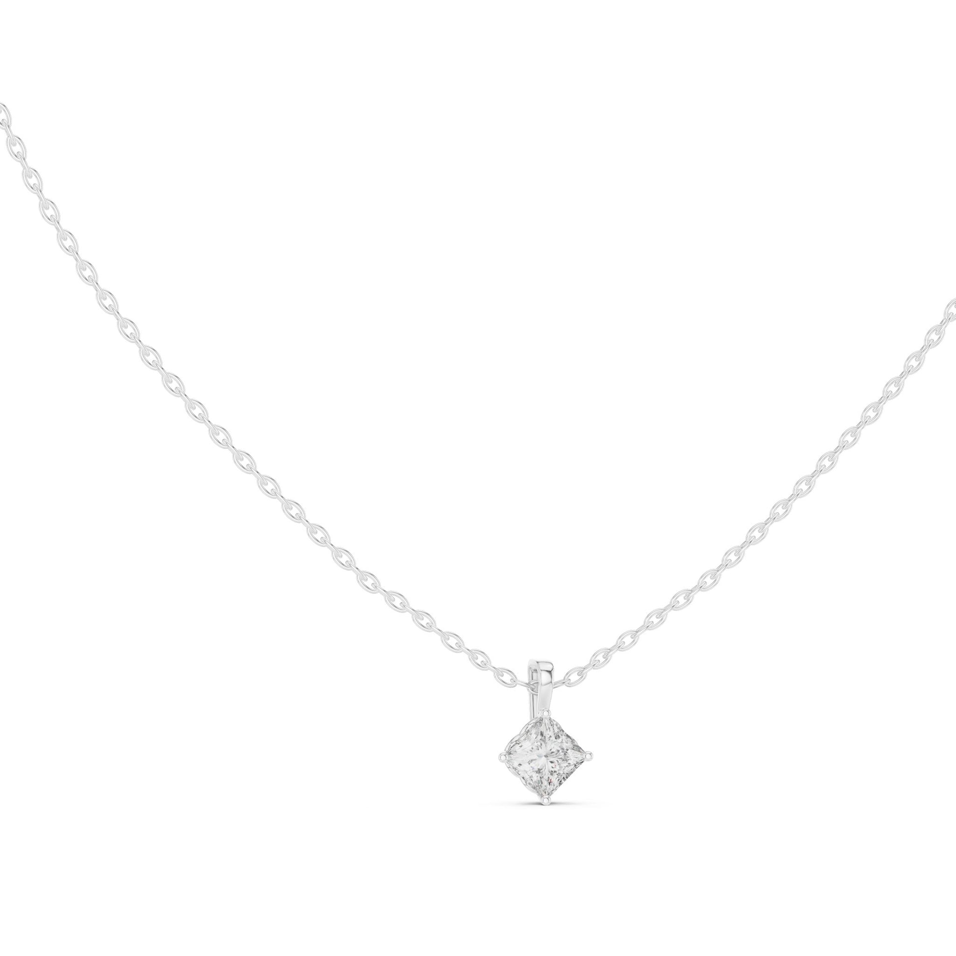 Princess Lab Grown Diamond Pendant
