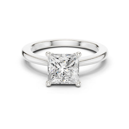 Princess Lab Grown Diamond Solitaire Engagement Ring