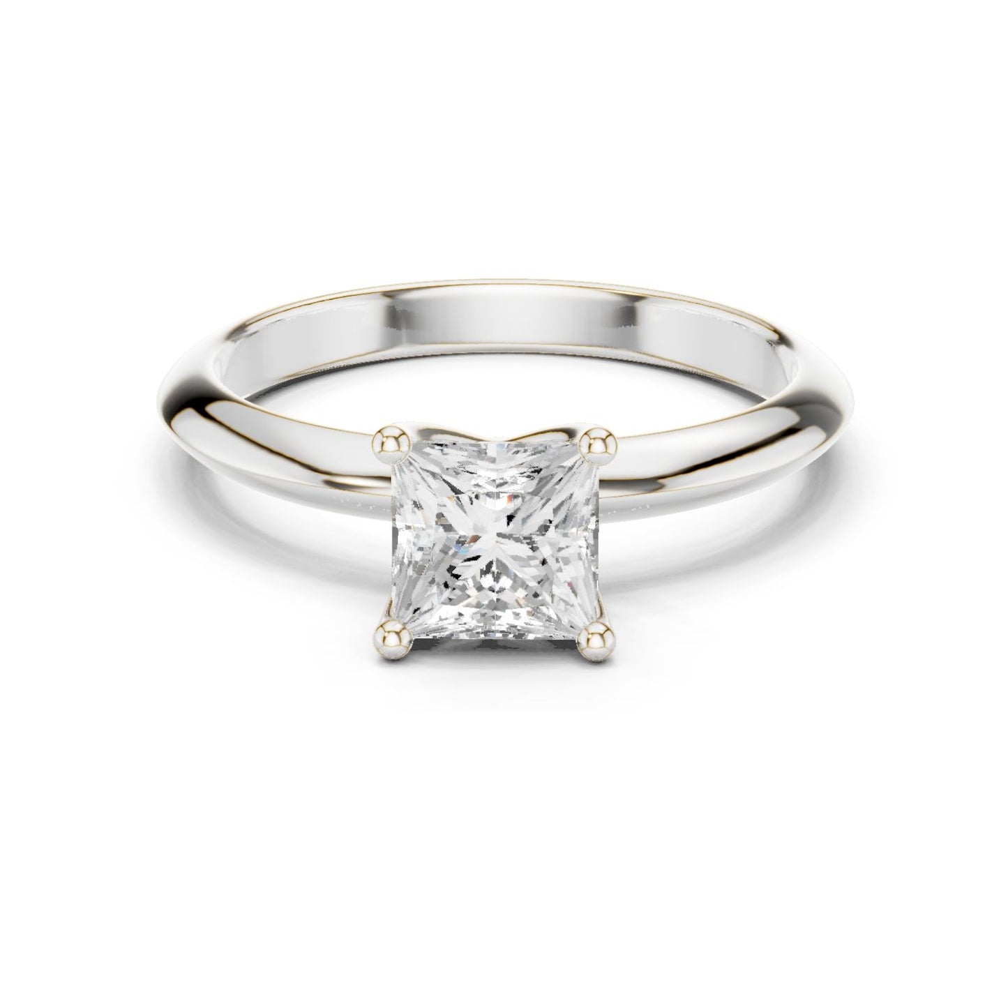 Princess Lab Grown Diamond Solitaire Engagement Ring