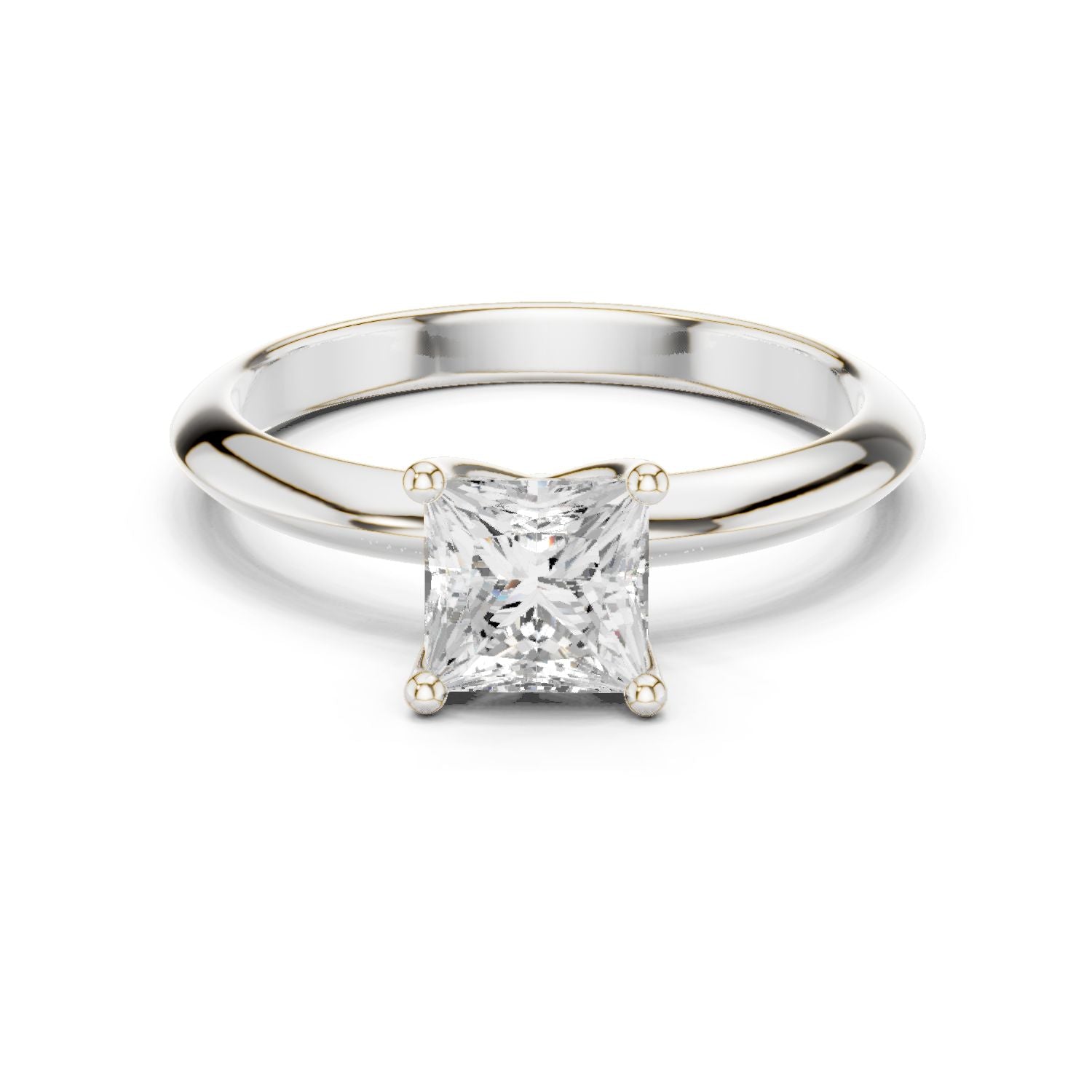 Princess Lab Grown Diamond Solitaire Engagement Ring