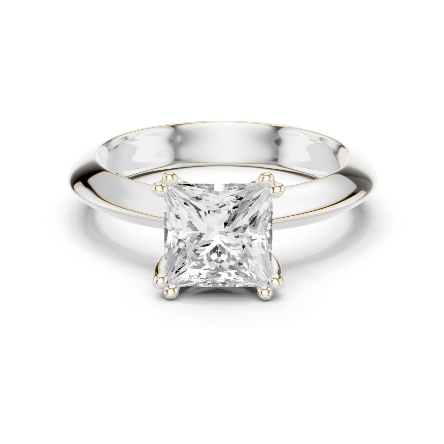 Princess Lab Grown Diamond Solitaire Engagement Ring