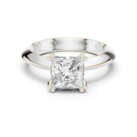 Princess Lab Grown Diamond Solitaire Engagement Ring